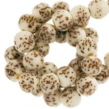 wooden beads round natural color