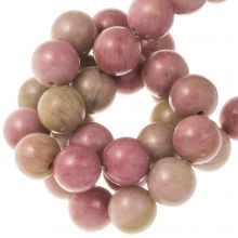 Rhodonite Beads (6 mm) 57 pcs