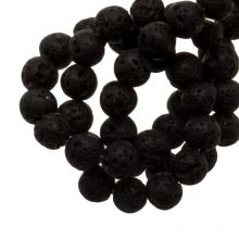 Lava Beads (4 mm) Black (85 pcs)