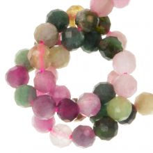 Faceted Tourmaline Beads (3 mm) 140 pcs