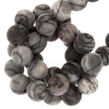 Netstone Beads Frosted  (6 mm) 63 pcs