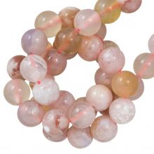 Cherry Blossom Agate Beads (8 mm) 45 pcs