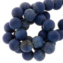 Lapis Lazuli Beads Frosted (10 mm) 36 pcs