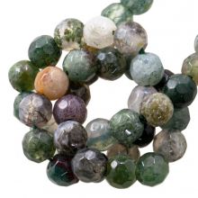 Faceted Indian Agate Beads (4 mm) 90 pcs