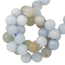 Aquamarine Beads (6 mm) 62 pcs