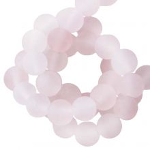 Rose Quartz Beads Frosted (6 mm) 62 pcs