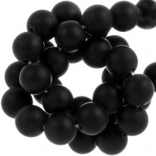 Black Stone Beads Mat (12 mm) 32 pcs