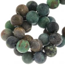 African Turquoise Beads Frosted (8 mm) 45 pcs