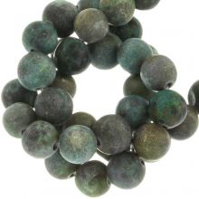 African Turquoise Beads Frosted (6 mm) 58 pcs