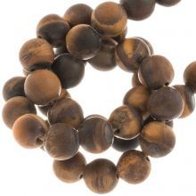 Tiger Eye Beads Frosted (6 mm) 58 pcs