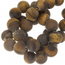 Tiger Eye Beads Frosted (10 mm) 38 pcs