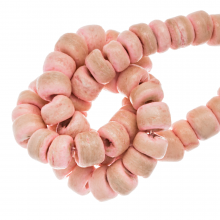 Coconut Beads (5 x 3 - 4 mm) Candy Pink (110 pcs)