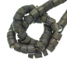 Coconut Beads  (5 x 3 - 4 mm) Stormy Weather (120 Pcs)