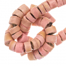 Coconut Beads (5 x 2 - 3 mm) Candy Pink (120 pcs)