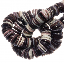 Shell Beads (3 x 0.9 mm) Violet Oyster Shell (150 pcs)