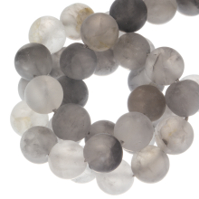 Cloudy Quartz Beads Frosted (4 mm) 85 pcs