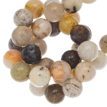 Bamboo Leaf Agate Beads (4 mm) 80 pcs