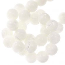 Shell Beads (8 mm) White (47 pcs)