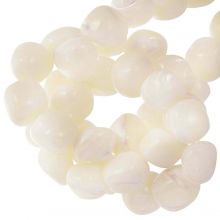 Shell Beads (8 - 11 x 7.5 - 9.5 mm) Beige (45 pcs)