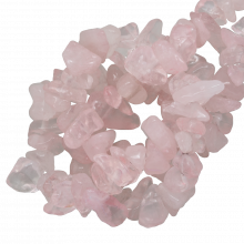 Rose Quartz Chip Beads  (5 - 8 mm) 225 pcs