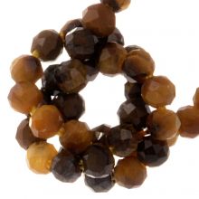 Faceted Tiger Eye Beads (2 mm) 195 pcs