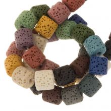 Lava Beads (8.5 x 8.5 mm) Mix Color (48 pcs)