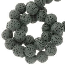 Lava Beads (8 mm) Storm Grey (51 pcs)
