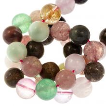 Bead Mix - Gemstone Beads (10 mm) Mixed Stones (42 pcs)