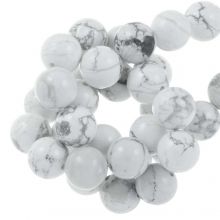 Howlite Beads (8 mm) 43 pcs 