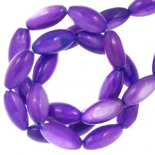 Shell Beads (11 x 5 mm) Violet (40 pcs)