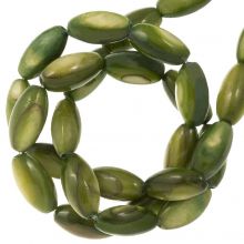 Shell Beads (11 x 5 mm) Green (40 pcs)