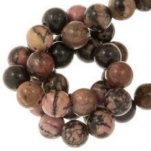 Rhodonite Beads (8 mm) 45 pcs 