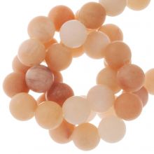 Pink Aventurine Beads Frosted (6 mm) 66 pcs