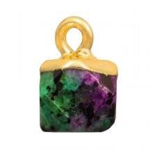 Ruby in Zoisite Charm (11.5 x 9 mm) Gold (1 pcs)
