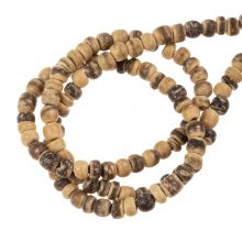 Coconut Beads (4 x 2 - 4 mm) Peru Brown (190 pcs)