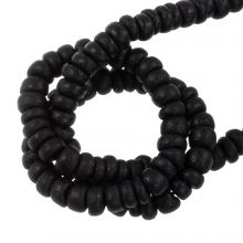 Coconut Beads (5 x 2 - 4 mm) Black (150 pcs)