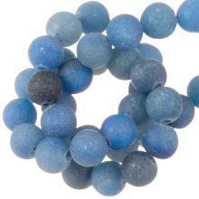 Blue Aventurine Beads Frosted (6 mm) 62 pcs