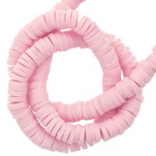 Polymer Clay Beads (4 x 1 mm) Soft Pink (350 pcs)