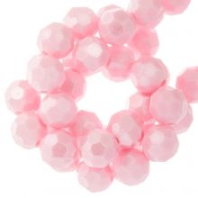 Acrylic Beads Smiley (7 x 3.5 mm) Silver-Black (50 pieces)