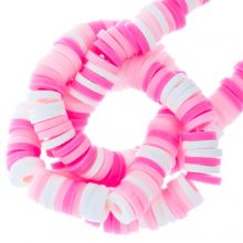 Polymer Clay Beads (6 x 1 mm) Mix Color Sachet Pink (300 pcs)