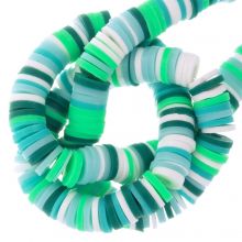 Polymer Clay Beads (6 x 1 mm) Mix Color Green (300 pcs)