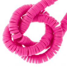 Polymer Clay Beads (4 x 1 mm) Hot Pink (350 pcs)