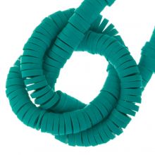 Polymer Clay Beads (4 x 1 mm) Teal (350 pcs)