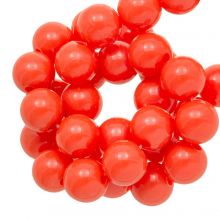 Acrylic Beads (12 mm) Red Orange (50 pcs)