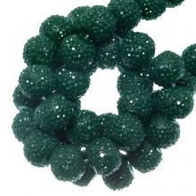 Acrylic Beads Rhinestone (4 mm) Teal (45 pcs)