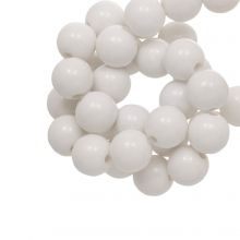 Acrylic Beads (4 mm) White (500 pcs)