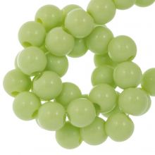 Acrylic Beads (6 mm) Pastel Green (100 pcs)