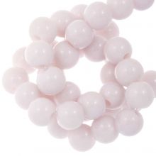 Acrylic Beads (6 mm) Pastel Pink (100 pcs)