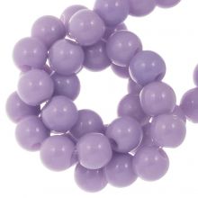 Acrylic Beads (8 mm) Pastel Purple (100 pcs)