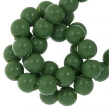 Acrylic Beads (6 mm) Forest Green (100 pcs)